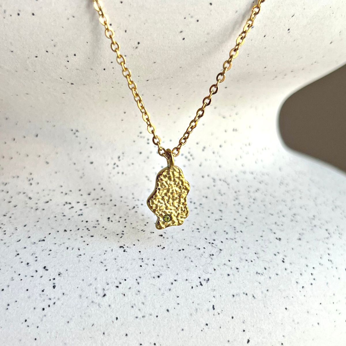 Camilla Krøyer Jewellery CKJ23 Scoria Organic Olivione Halskæde [LIMITED EDITION]