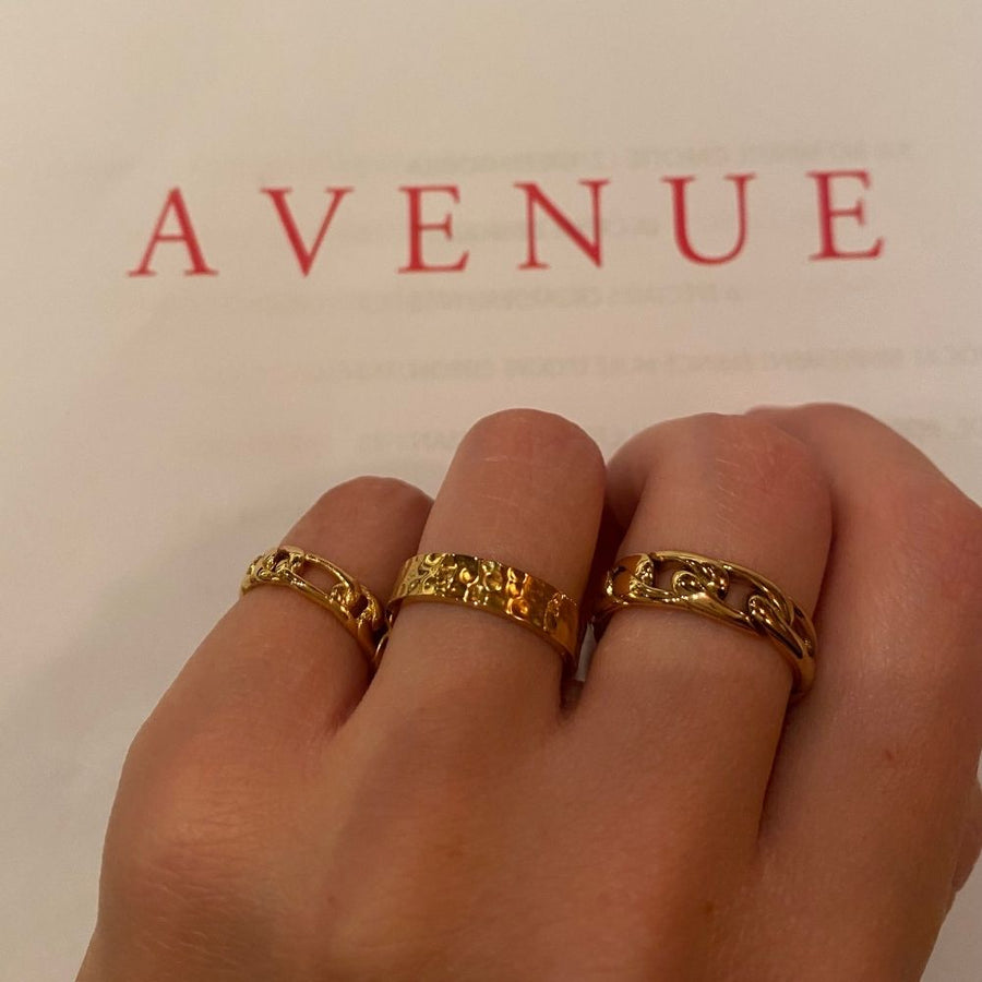 Camilla Krøyer Jewellery Figaro Ring 18K Guldbelagt 7mm
